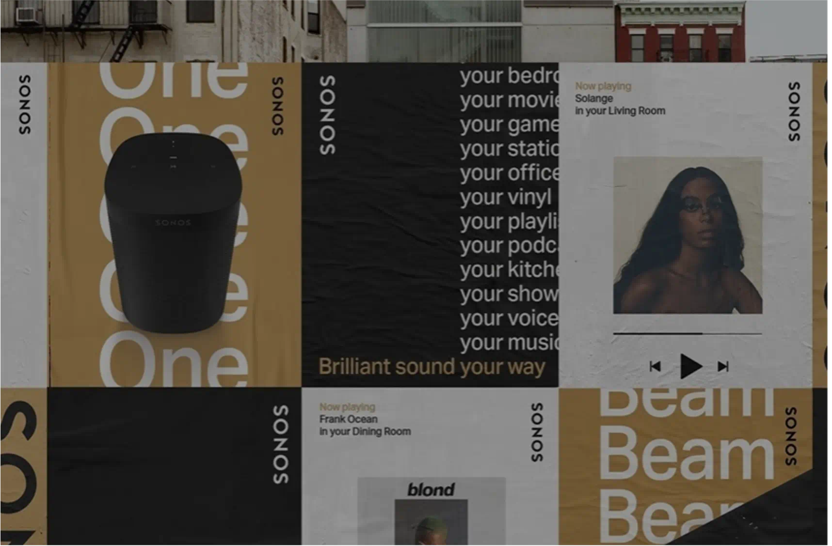 Sonos out-of-home marketing campaign
