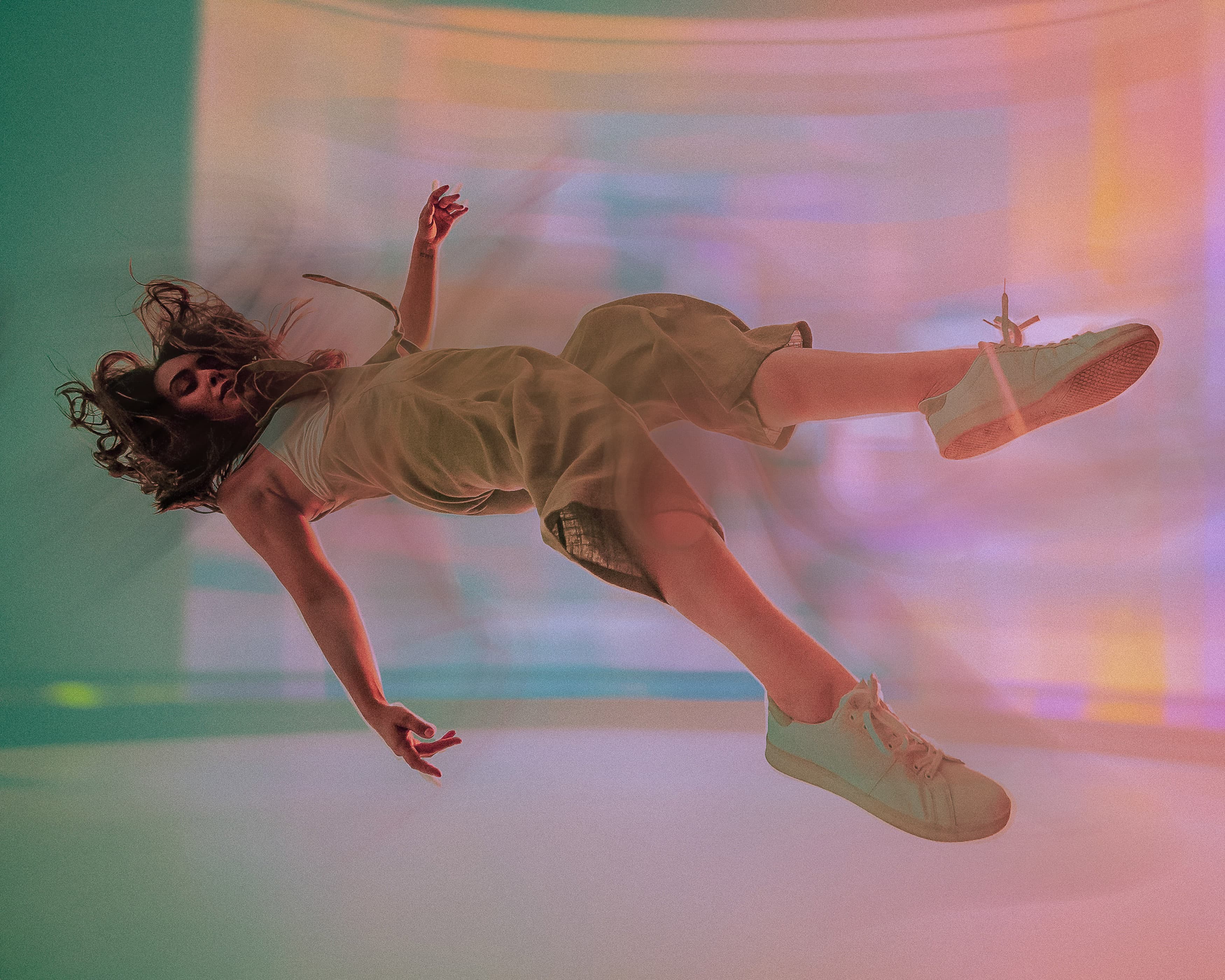 woman falling ethereal